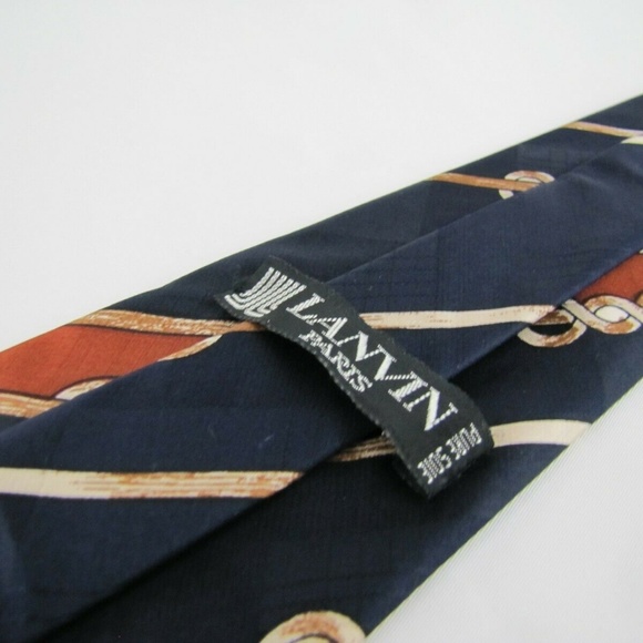LANVIN Tie Nautical Rope Knots Couture GOGO Mod - Picture 6 of 8